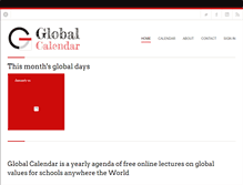 Tablet Screenshot of globalcalendar.info